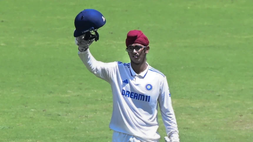 Harvansh Pangalia century vs England U19